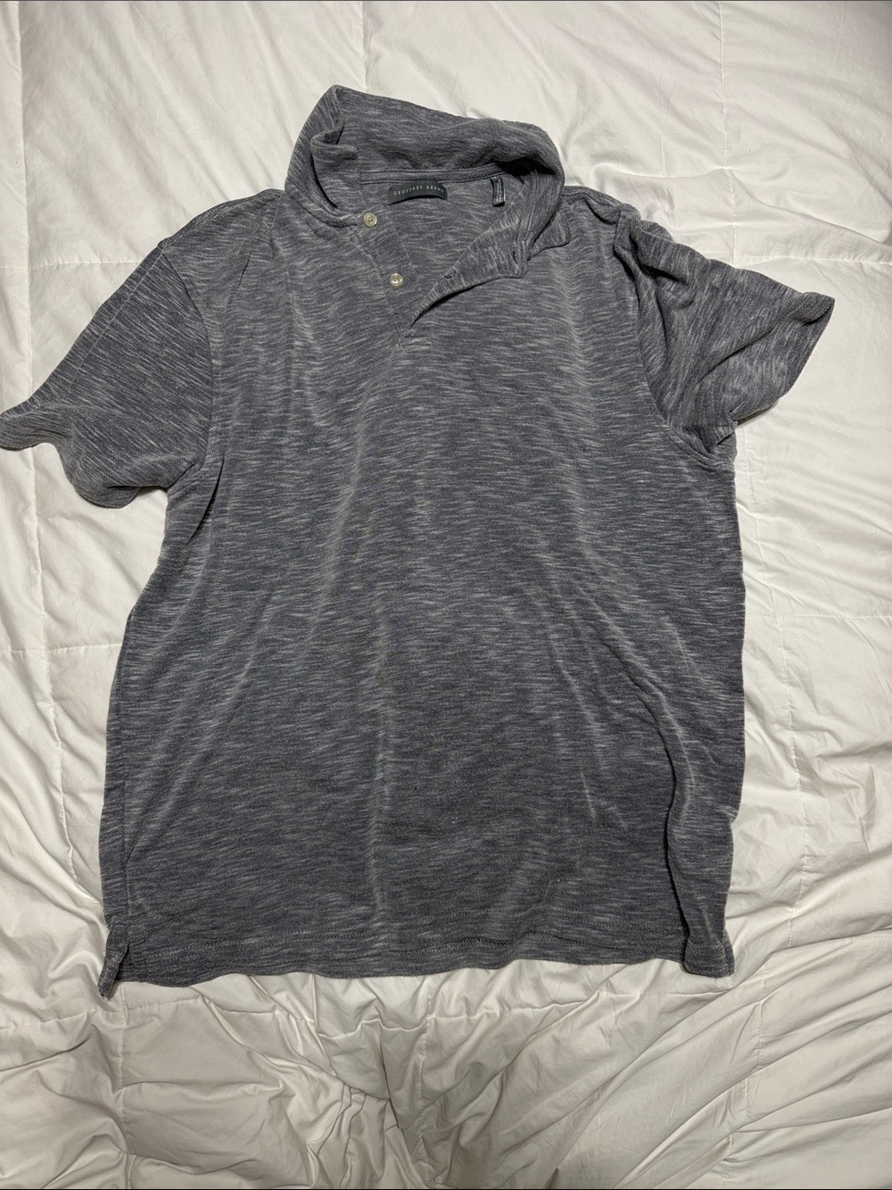 Geoffrey Beene Men's Heather Charcoal Polo Shirt
